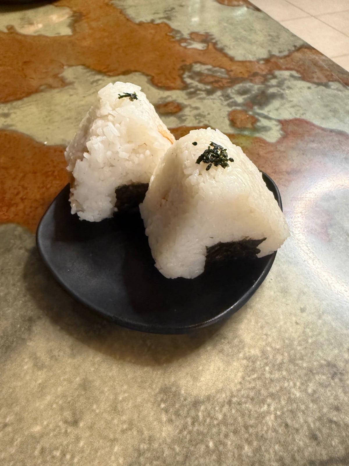 Spicy Salmon Onigiri at 64 Degrees, Umi (community photo).